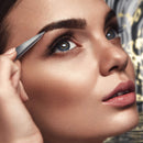 By MILLY Pointed Tweezers - Hammer Forged 100% German Steel, Point-Tip Precision Tweezers for Ingrown Hair, Eyebrows, Facial Hair, Splinters, Glass Removal - Perfectly Aligned, Hand-Filed - Silver By MILLY
