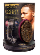 KISS Red Premium Pocket Wave Bow Wow Curved Palm Brush Soft BORPP01 KISS