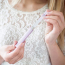 Best Crystal Glass Nail File – Perfect for Women & Girls - Long Lasting Double Sided Tempered Glass – Professional Salon Manicure/Pedicure Filing Tool for Natural Nails - with Case - Pastel lilac 2mm Malva Belle