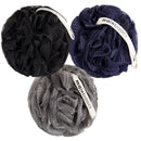 MainBasics Bath Shower Loofah Sponge Pouf Body Scrubber Exfoliator (Set of 3) MainBasics