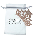 Camila Paris CP2906 French Hair Clips for Women, Girls Hair Claw Clips Jaw Fashion Durable and Styling Hair Accessories for Women, Strong Hold No Slip Grip, Made in France. 2 inch Amber Camila