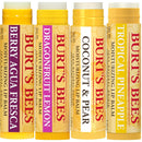 Burt's Bees Lip Balm - Berry Agua Fresca, Dragonfruit Lemon, Coconut & Pear, Tropical Pineapple Pack, With Beeswax, Tint-Free, Natural Origin Lip Treatment, 4 Tubes, 0.15 oz. Infinity Warehouse