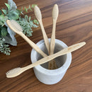 SeaTurtle Plant-Based Bristles Bamboo Toothbrush - Pack of 4 - Soft Natural Bristle for Sensitive Gums - Recyclable Biodegradable Zero Waste Eco-Friendly Sustainable Products SeaTurtle