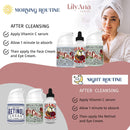 LilyAna Naturals Retinol Cream Moisturizer 1.7 Oz and Vitamin C Serum 1 Oz Bundle - For Face and Eyes, Men and Women - Daily use for Acne, Anti Wrinkle, Anti Aging, Fades Age Spots and Sun Damage LilyAna Naturals