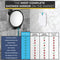 HoneyBull Shower Mirror Fogless for Shaving - with Suction, Razor Holder for Shower & Swivel, Mirrors, Shower Accessories, Bathroom Mirror, Bathroom Accessories, Holds Razors for Men (Black) HONEYBULL