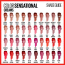 Maybelline Color Sensational Lipstick, Lip Makeup, Cream Finish, Hydrating Lipstick, Nude, Pink, Red, Plum Lip Color, Plum Rule, 0.15 oz; (Packaging May Vary) Maybelline New York