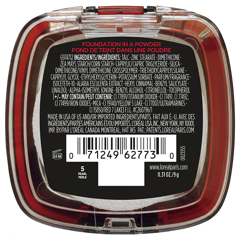 L'Oreal Paris Infallible Fresh Wear Foundation in a Powder, Up to 24H Wear, Pearl, 0.31 oz. L'Oreal Paris Store