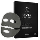 WOLF PROJECT | Men's Mud Mask Sheet For Face - Box of 5 - Pore Cleaner and Oil Control - Clarifying, Blackhead Removing, Korean Face Mask with Vitamin B3, C, E The Wolf Project Store