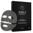 WOLF PROJECT | Men's Mud Mask Sheet For Face - Box of 5 - Pore Cleaner and Oil Control - Clarifying, Blackhead Removing, Korean Face Mask with Vitamin B3, C, E The Wolf Project Store