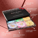 Cleverfy Aromatherapy Shower Steamers - Variety Pack of 6 Shower Bombs. Rose Gold Set: Lavender, Menthol, Bergamot & Mandarin, Pomegranate & Rose, Peony & Pear, Vanilla & Sweet Orange CLEVERFY