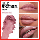 Maybelline Color Sensational Lipstick, Lip Makeup, Cream Finish, Hydrating Lipstick, Nude, Pink, Red, Plum Lip Color, Romantic Rose, 0.15 oz; (Packaging May Vary) Maybelline New York