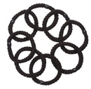 L. Erickson Grab & Go Ponytail Holders, Espresso, Set of Eight - Exceptionally Secure with Gentle Hold L. Erickson