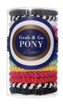 L. Erickson Grab & Go Ponytail Holders, Carnival, Set of Fifteen - Exceptionally Secure with Gentle Hold L. Erickson
