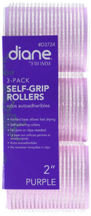 Diane D3724 Self Grip Rollers, Purple Diane