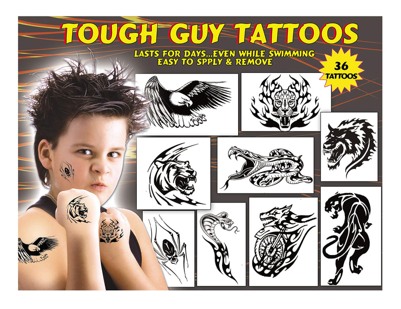 Kid's Temporary Tattoos - Tough Guy Tattoos Temporary Tattoo Factory for Kids