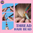 Temporary Glitter Tattoo Hair Color Dye Combo Kit for Girls, Funkidz Teens Makeup Kit Includes Hair Chalk Pens Braid Beads Supplies Stuff for Girls FUN KIDZ