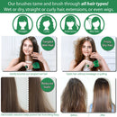 NuWay Patented Curved and Vented Hair Dryer Safe Detangling C Brush (Aqua) NuWay 4Hair