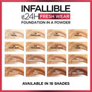 L'Oreal Paris Makeup Infallible Fresh Wear Foundation in a Powder, 010 Porcelain, 0.31 Fl Oz L'Oreal Paris