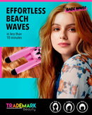 Babe Waves Jumbo Hair Curling Wand | Triple Barrel Waving Iron | Trademark Beauty Dual Voltage Hair Waver with 32mm Barrels Babe Waves Store