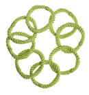 L. Erickson Grab & Go Ponytail Holders, Lime, Set of Eight - Exceptionally Secure with Gentle Hold L. Erickson