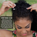Original Stretch Banana Clip for Fine Thin & Short Hair Adjustable w/Bar Closure - Decorative, Sturdy Hair Clamp Holds Snug, Adds Volume, No Pressure or Breakage (Black Satin Cord & Glass Beads) HairZing Store