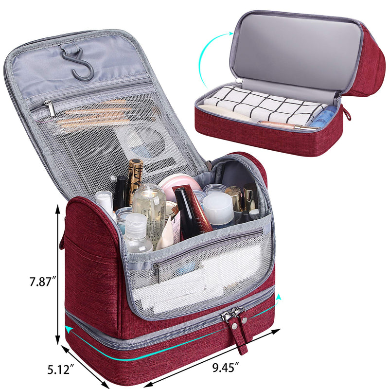 Hanging Travel Toiletry Bag Makeup Bag Waterproof Cosmetic Bag Bathroom Shower Storage Bag Dop Kit for Men Women JUMENG