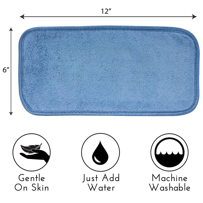 S&T INC. Always Off Reusable Makeup Remover cloths, 6” X 12”, Solid and Print, 5 Pack S&T INC. Store