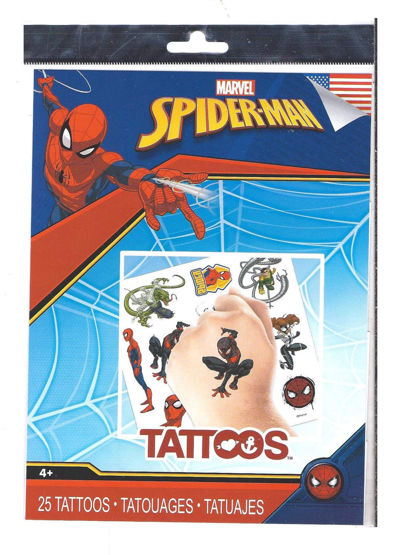 Spiderman Temporary Tattoos -25 Count by Saavi Savvi Stuff