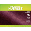 Garnier Hair Color Nutrisse ultra color nourishing hair color creme, Sweet Grenadine M2, Pack of 2 Garnier