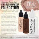 Belloccio Master Set Of All 17 Foundation Shades of Belloccio's Professional Cosmetic Airbrush Makeup, 1/2 oz. Bottles plus a 2 oz. Moisturizing Primer Infinity Warehouse