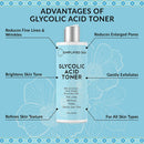 Glycolic Acid Toner 8% for Face (8 oz). Best Exfoliating Facial Peel for Anti-Aging & Acne. Alcohol-free Daily Makeup Removing Toning Solution with AHA & Rosemary Extract by Simplified Skin Simplified Skin
