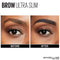 Maybelline Brow Ultra Slim Defining Eyebrow Makeup Mechanical Pencil With 1.55 MM Tip And Blending Spoolie For Precisely Defined Eyebrows, Black, 0.003 oz. Maybelline New York