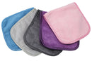 S&T INC. Reusable Makeup Remover Wipes, Wash Cloths for Your Face, Microfiber Face Cloths Clean Makeup, Eyeliner, Mascara, and Oil from Skin, Assorted Solids, 6 Inch x 12 Inch, 5 Pack S&T INC.