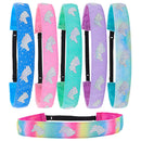 FROG SAC 6 PCS Unicorn Headbands for Girls, Adjustable Non Slip Grosgrain Unicorns Head Band Hair Accessories for Kids, Cute Elastic No Slip Fashion Headband for Little Girl Birthday Party Favors FROG SAC Store