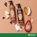 Garnier Haircare Whole Blends Sulfate Free Remedy Coconut Oil and Cocoa Butter Taming Shampoo and Conditioner,Tames and Smooths Very Frizzy Hair,12 fl oz ea, with Mask Sample(Package May Vary)1 Kit Garnier