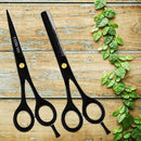 Facón Professional Razor Edge Hair Cutting/Thinning Scissors Set - Japanese Stainless Steel - 6.5" Length - Fine Adjustment Tension Screw - Salon Quality Premium Shears (The Bravo) Facon Store
