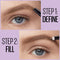 Maybelline Express Brow 2-In-1 Pencil and Powder Eyebrow Makeup, Blonde, 1 Count Maybelline New York