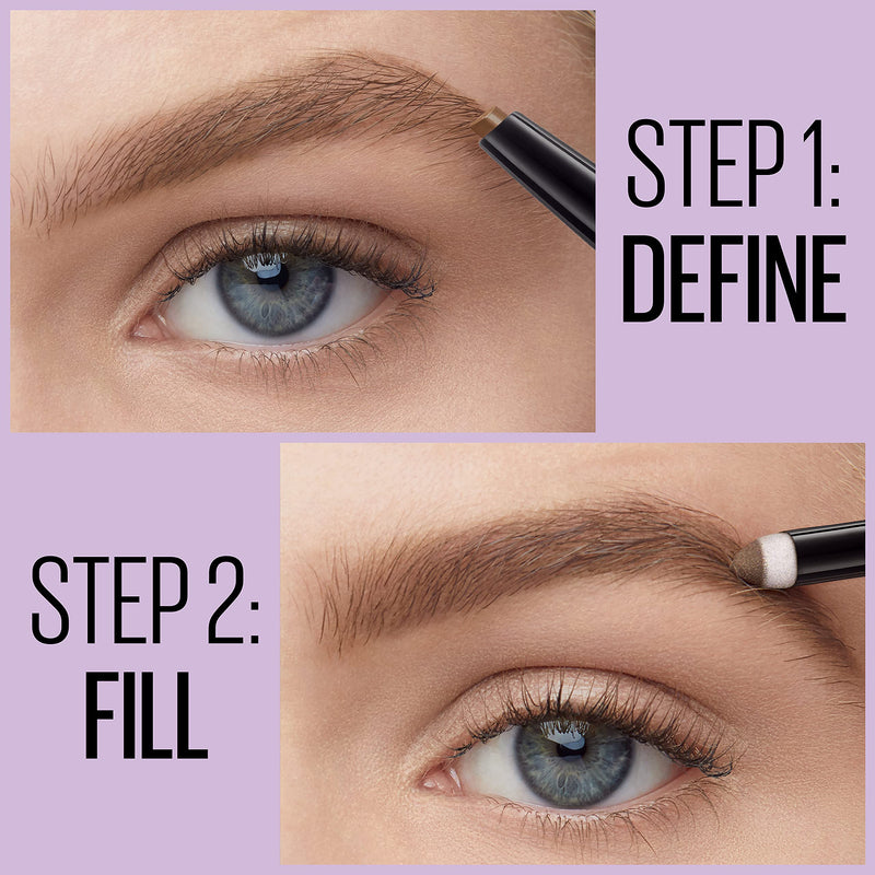 Maybelline Express Brow 2-In-1 Pencil and Powder Eyebrow Makeup, Blonde, 1 Count Maybelline New York