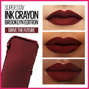Maybelline New York SuperStay Ink Crayon Matte Longwear Lipstick Makeup, Long Lasting Matte Lipstick With Built-in Sharpener, Drive The Future, 0.04 Oz Maybelline New York