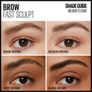 Maybelline Brow Fast Sculpt, Shapes Eyebrows, Eyebrow Mascara Makeup, Warm Brown, 0.09 Fl. Oz. Maybelline New York