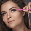 SIVOTE Lash Tweezers for Eyelash Extensions, Hand Calibrated Straight & Curved Tip, Pack of 2, Pink SIVOTE