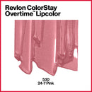 Revlon ColorStay Overtime Lipcolor, Dual Ended Longwearing Liquid Lipstick with Clear Lip Gloss, with Vitamin E in Pink, 24/7 Pink (530), 0.07 oz REVLON