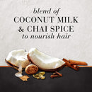 Hair Food Sulfate Free Nourishing Shampoo and Conditioner, Infused with Coconut Milk & Chai Spice, Natural Ingredients, Dye Free, 17.9 Oz, Bundle Hair Food