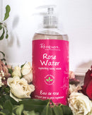 RENPURE PlantBased Organic Natural Rose Water Coconut Oil Body Wash, Sulfate Free Moisturizing Shower Gel Sensitive Skin with Pump for Women, Sandalwood, 19 Fl Oz RENPURE