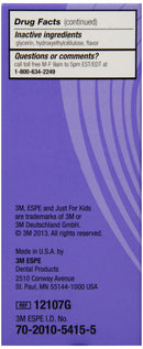 3M ESPE 12107G Just For Kids 0.4% Stannous Fluoride Brush On Gel Refill, Grape Flavor, 4.3 oz. Bottle 3M Medical