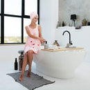 Towel Wraps for Women - Spa Bath Waffle Body Wrap with Adjustable Touch - BBMaxPro Microfiber Dress Towel (Large Pink) BBMaxPro