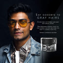 Level 3 Tinted Gel Black - Temporary Black Hair Gel For Hair L3 - No Flaking and Rinses Out Easily - Level Three Strong Hold Formula L3