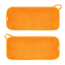 Miracle Face Erase 2 Pack Makeup Remover Face Cloths, Chemical-free, Microfiber, 6 Hair Ties (2 Count, Citrus) Miracle Face Erase