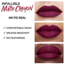 L'Oreal Paris Infallible Matte Lip Crayon, No Blossom Fig Deal (Packaging May Vary) L'Oreal Paris