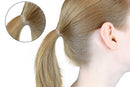 Clear Hair Elastics - 20mm - STRONG - REUSEABLE Premium Polybands Pack of 100 for Ponytail by ElasticU ElasticU